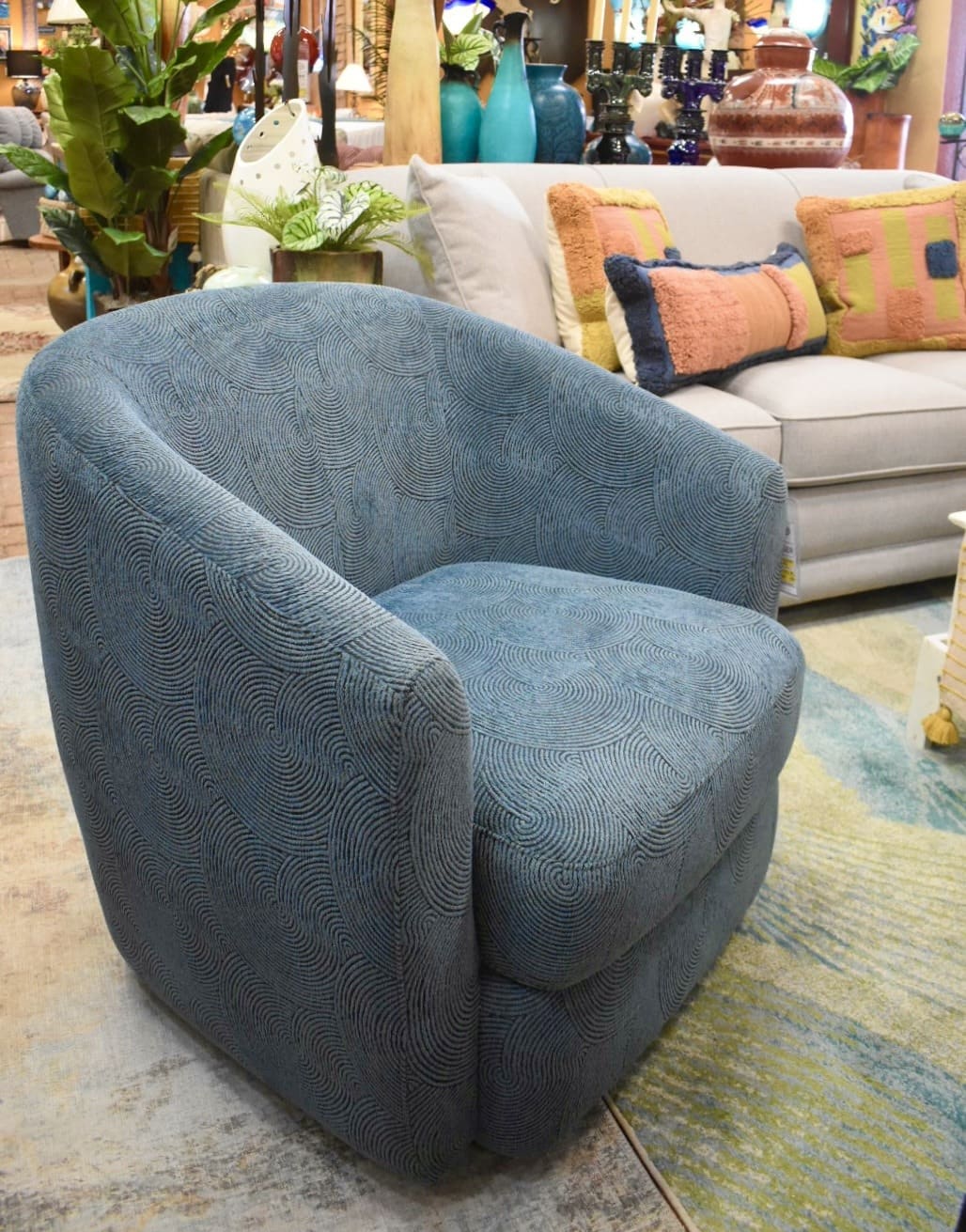 Palliser Dorset Swivel Chair, photographed in the Casa Bonita showroom